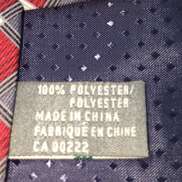 Vintage Protocol Men’s Neck Tie Red Grey - Picture 4 of 7